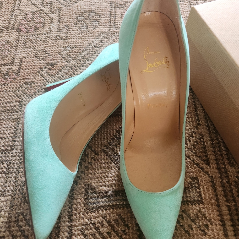 Christian Louboutin Aqua Heels